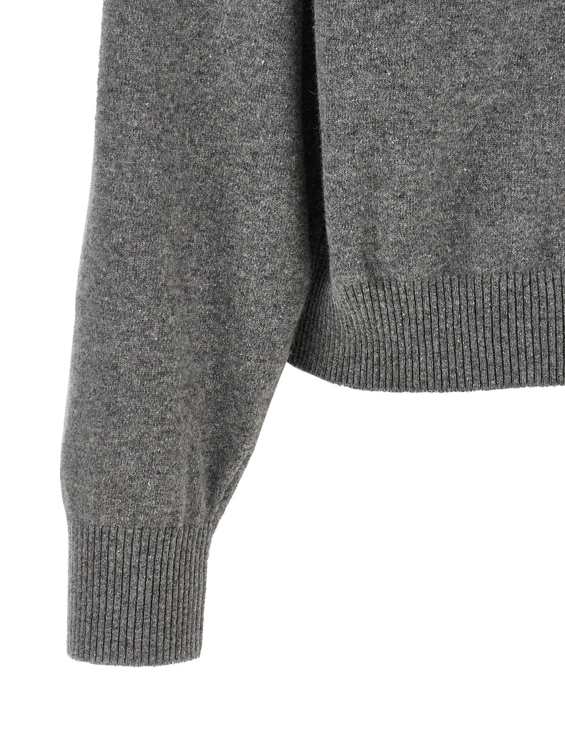 Alberta Ferretti Gray Virgin Wool Cardigan