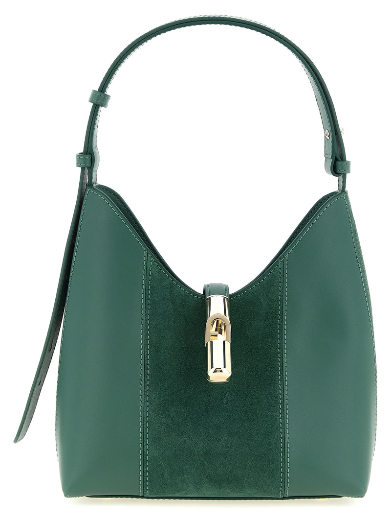 Sac porté épaule Furla en cuir de veau bicolore