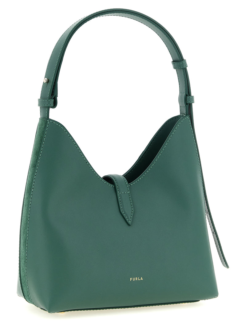 Sac porté épaule Furla en cuir de veau bicolore