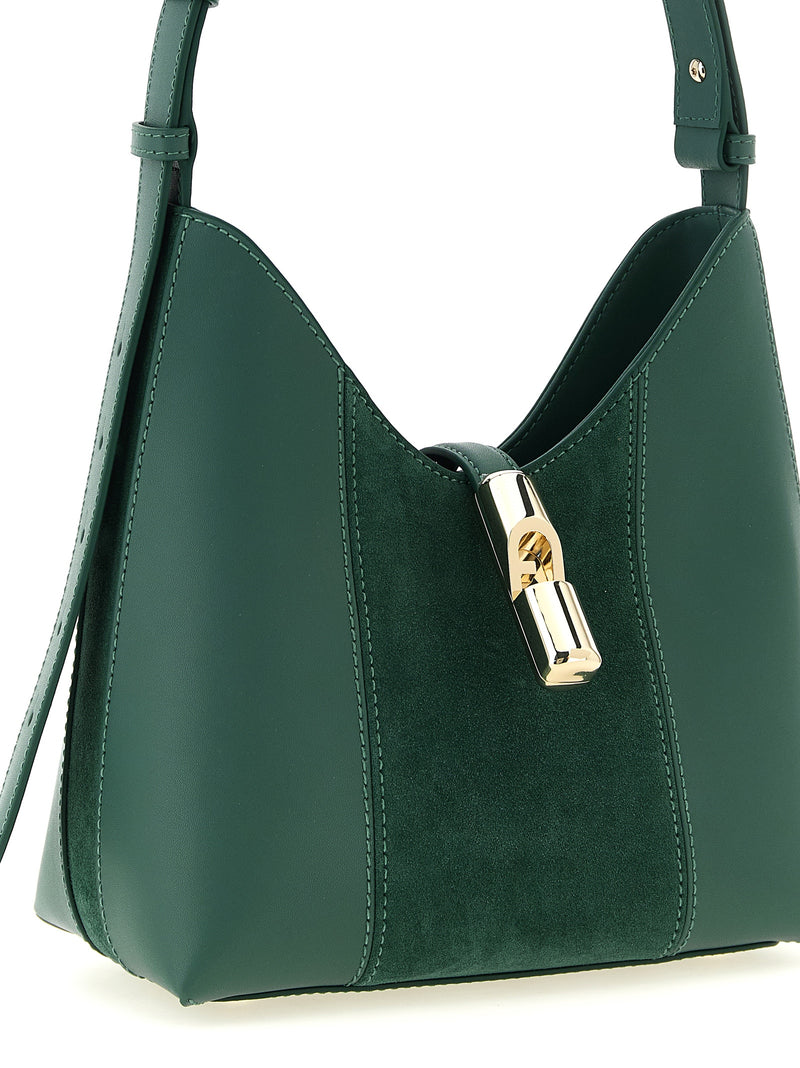 Sac porté épaule Furla en cuir de veau bicolore