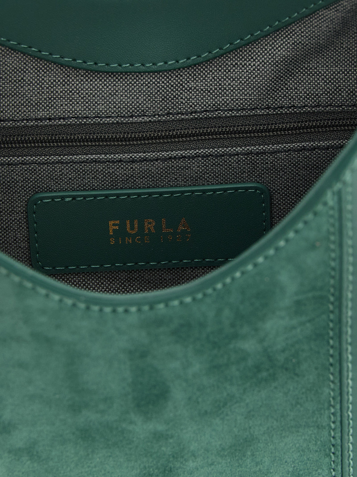Sac porté épaule Furla en cuir de veau bicolore