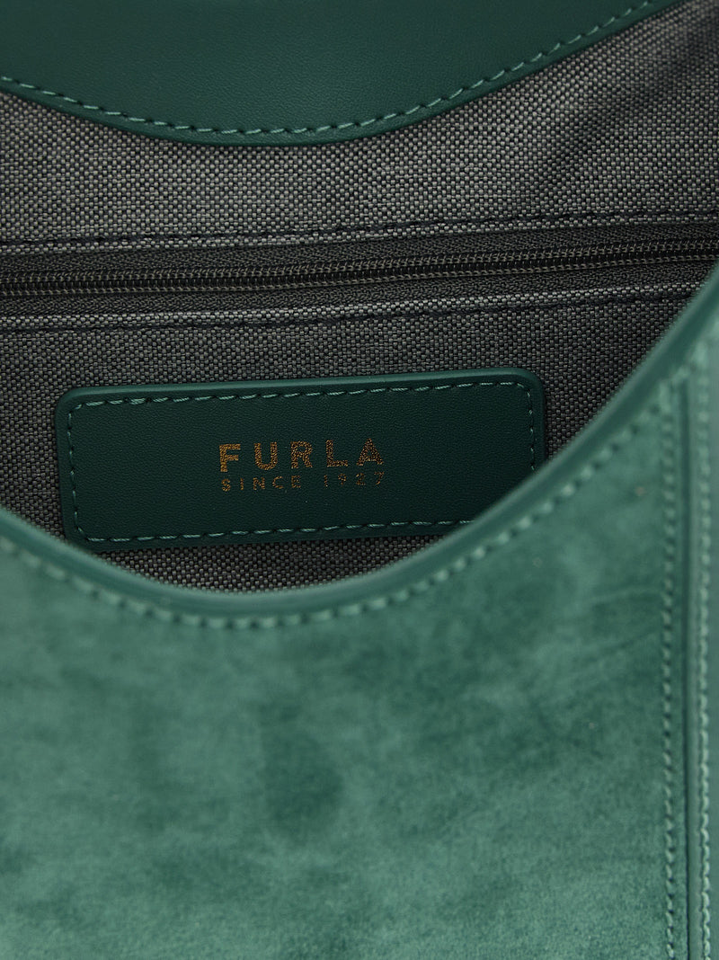 Sac porté épaule Furla en cuir de veau bicolore