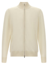 Hugo Boss White Virgin Wool Cardigan