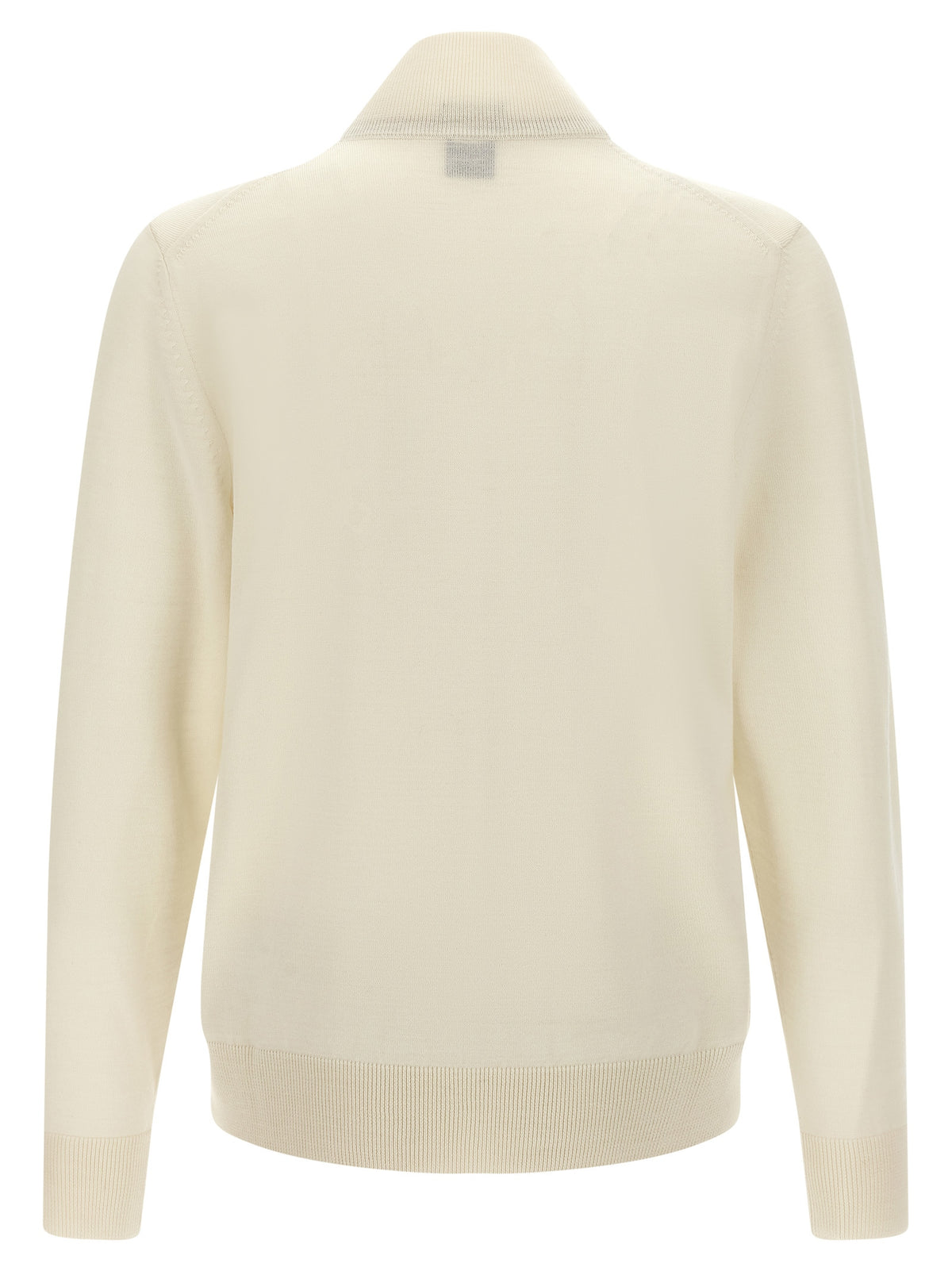 Hugo Boss White Virgin Wool Cardigan