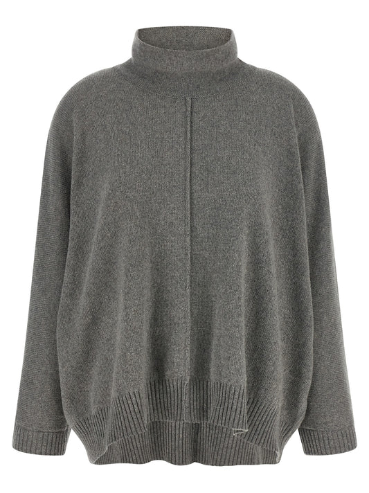Cardigan en Cachemire Gris Alberta Ferretti