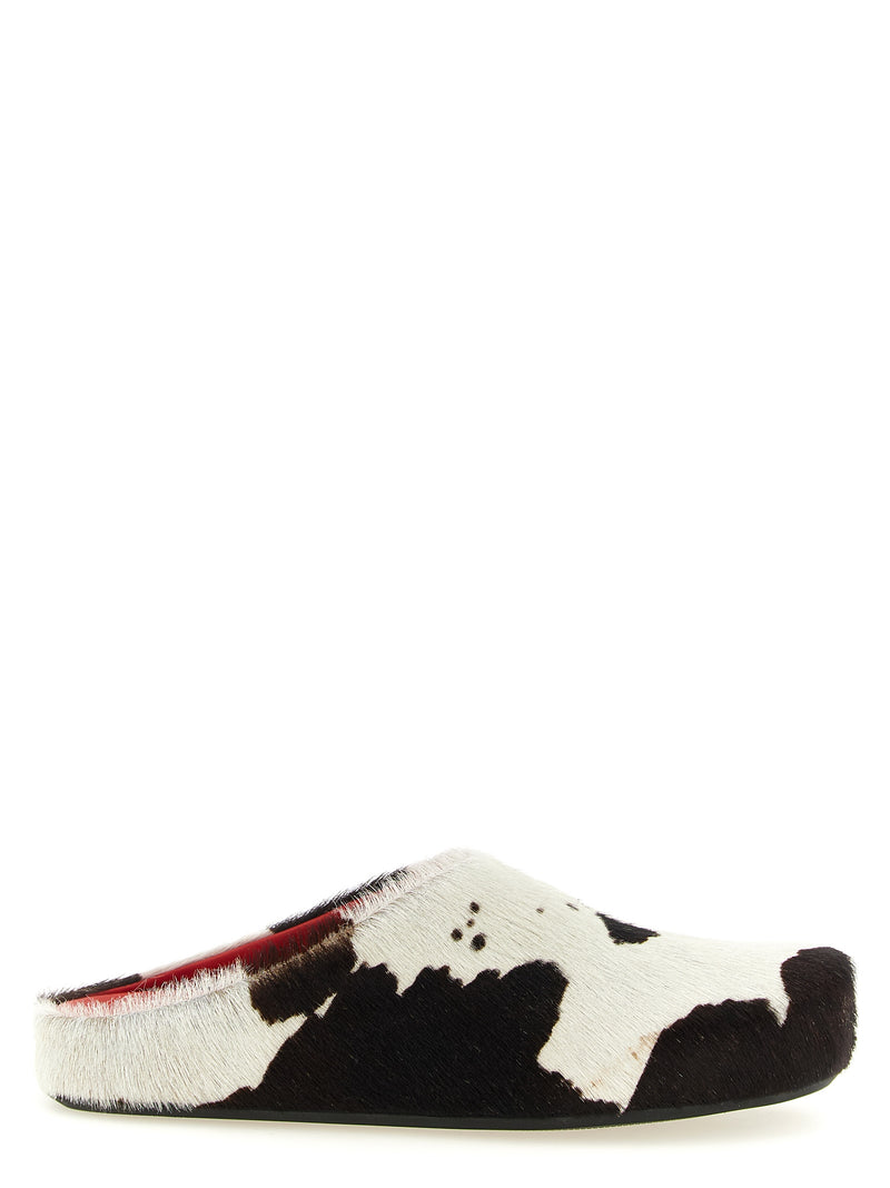 Sabots Marni en cuir de veau multicolore