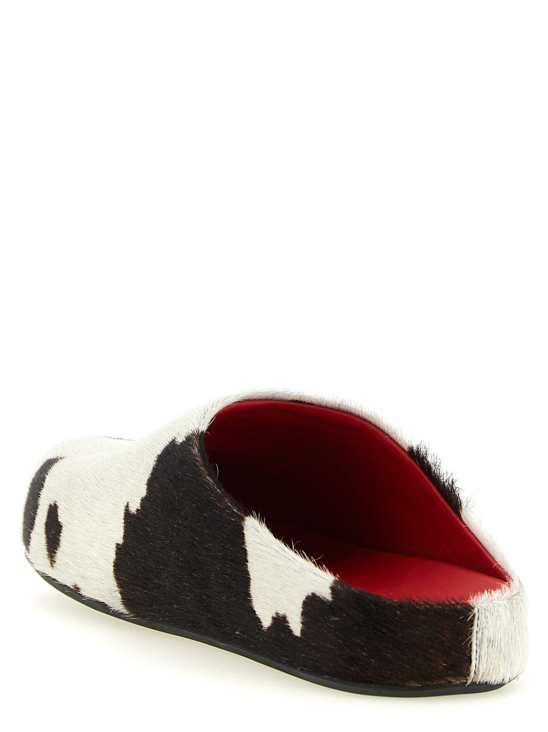 Sabots Marni en cuir de veau multicolore