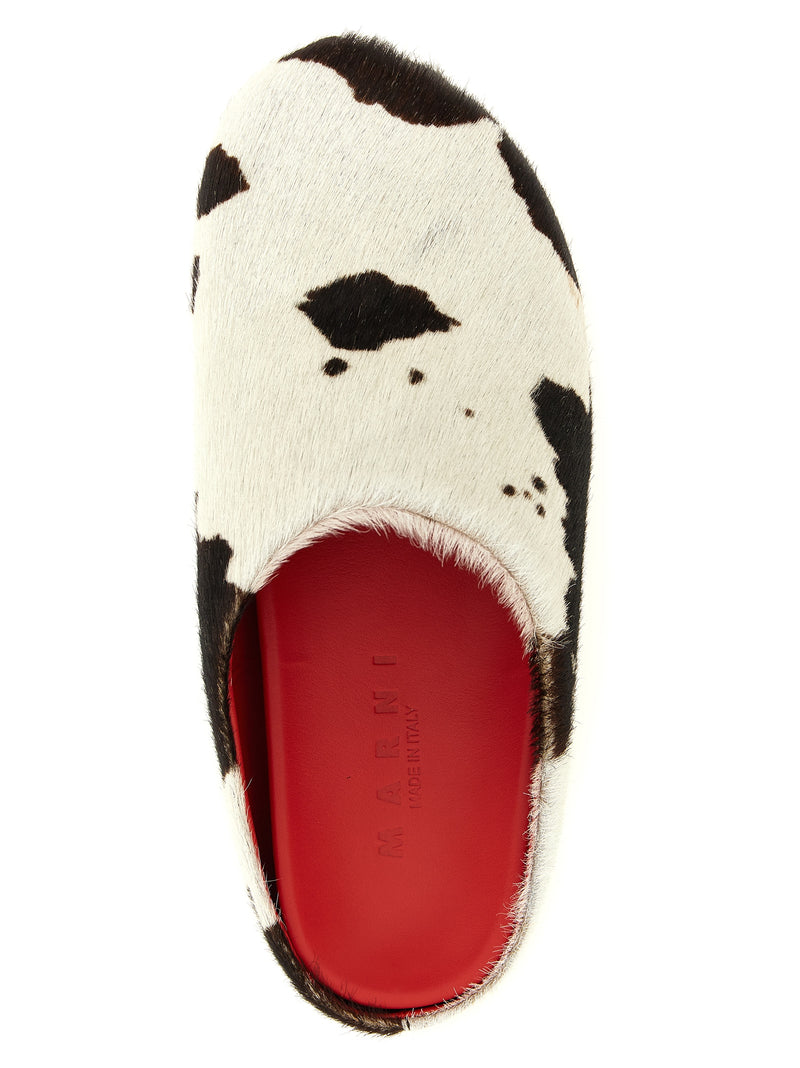 Sabots Marni en cuir de veau multicolore