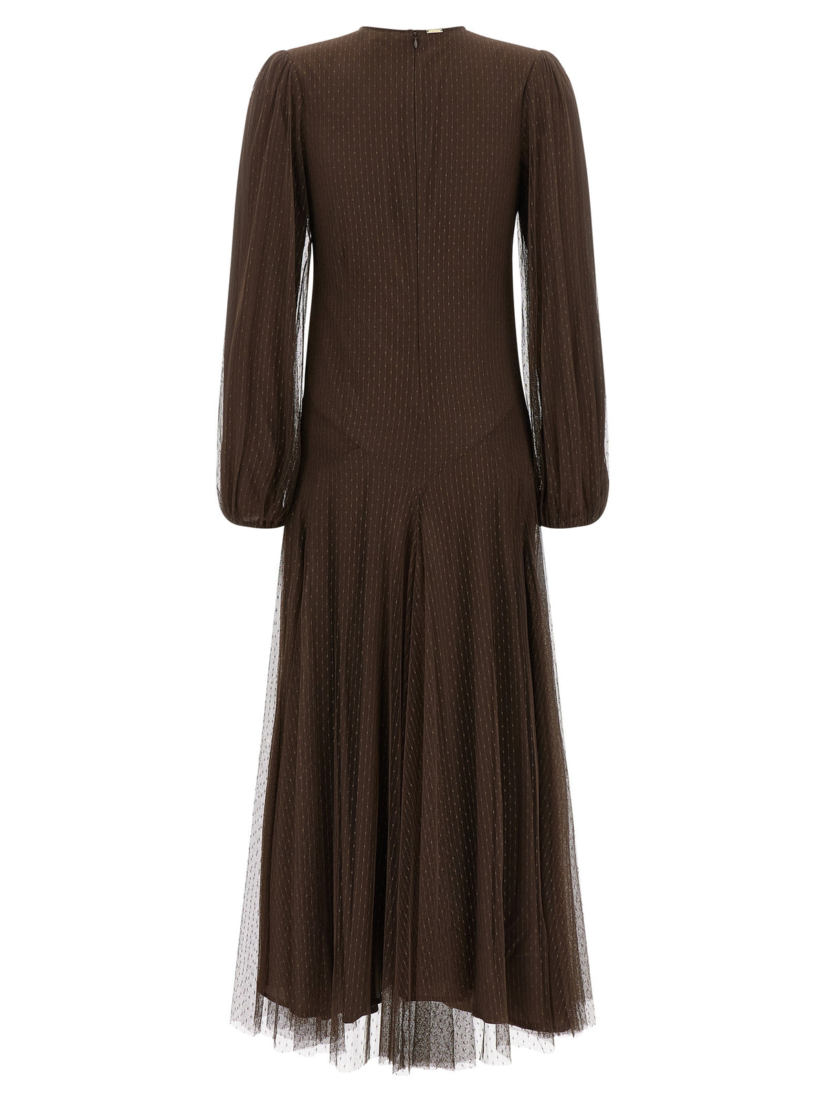 Robe longue marron en polyester Twinset