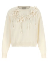 Gilet en laine vierge blanc Alberta Ferretti