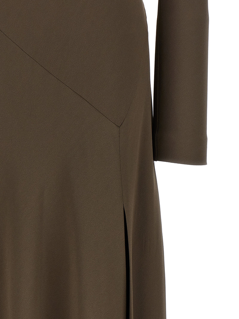 Alberta Ferretti Brown Viscose Long Dress