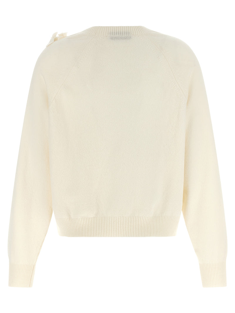 Gilet en laine vierge blanc Alberta Ferretti