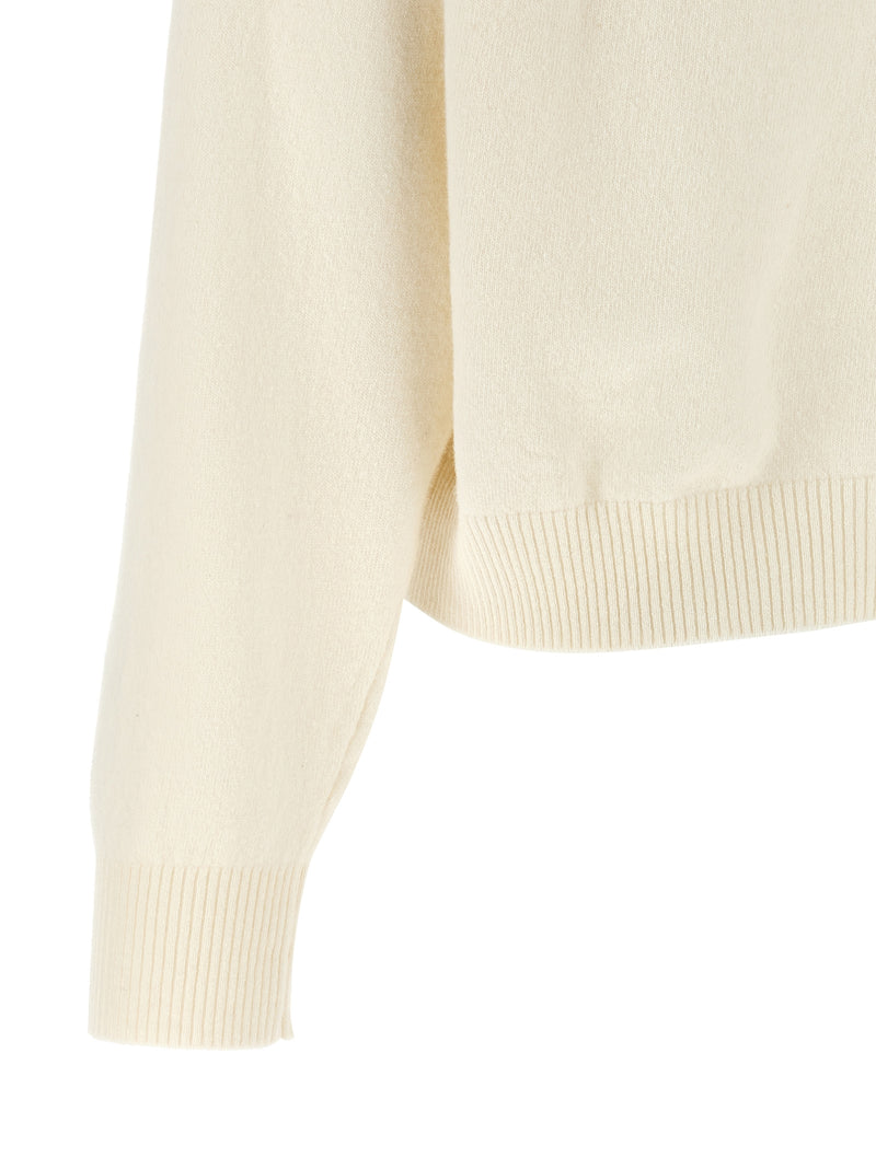 Gilet en laine vierge blanc Alberta Ferretti
