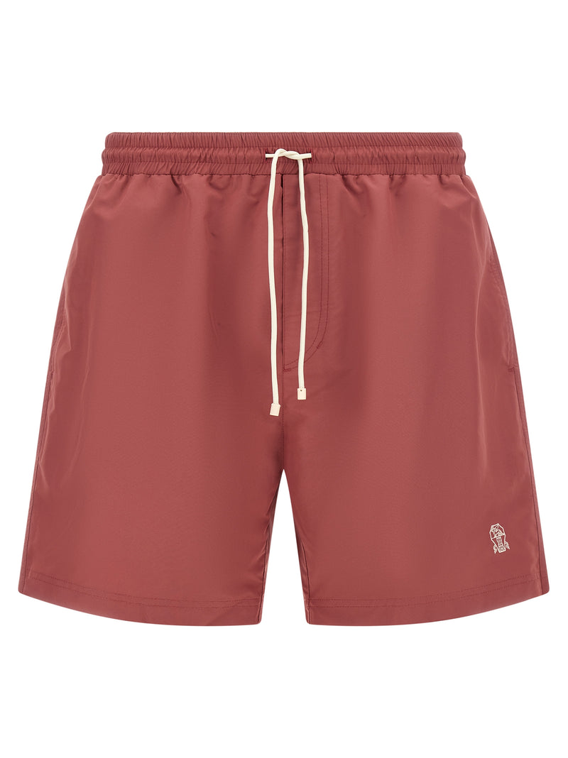 Brunello Cucinelli Multicolor Polyester Swim Shorts