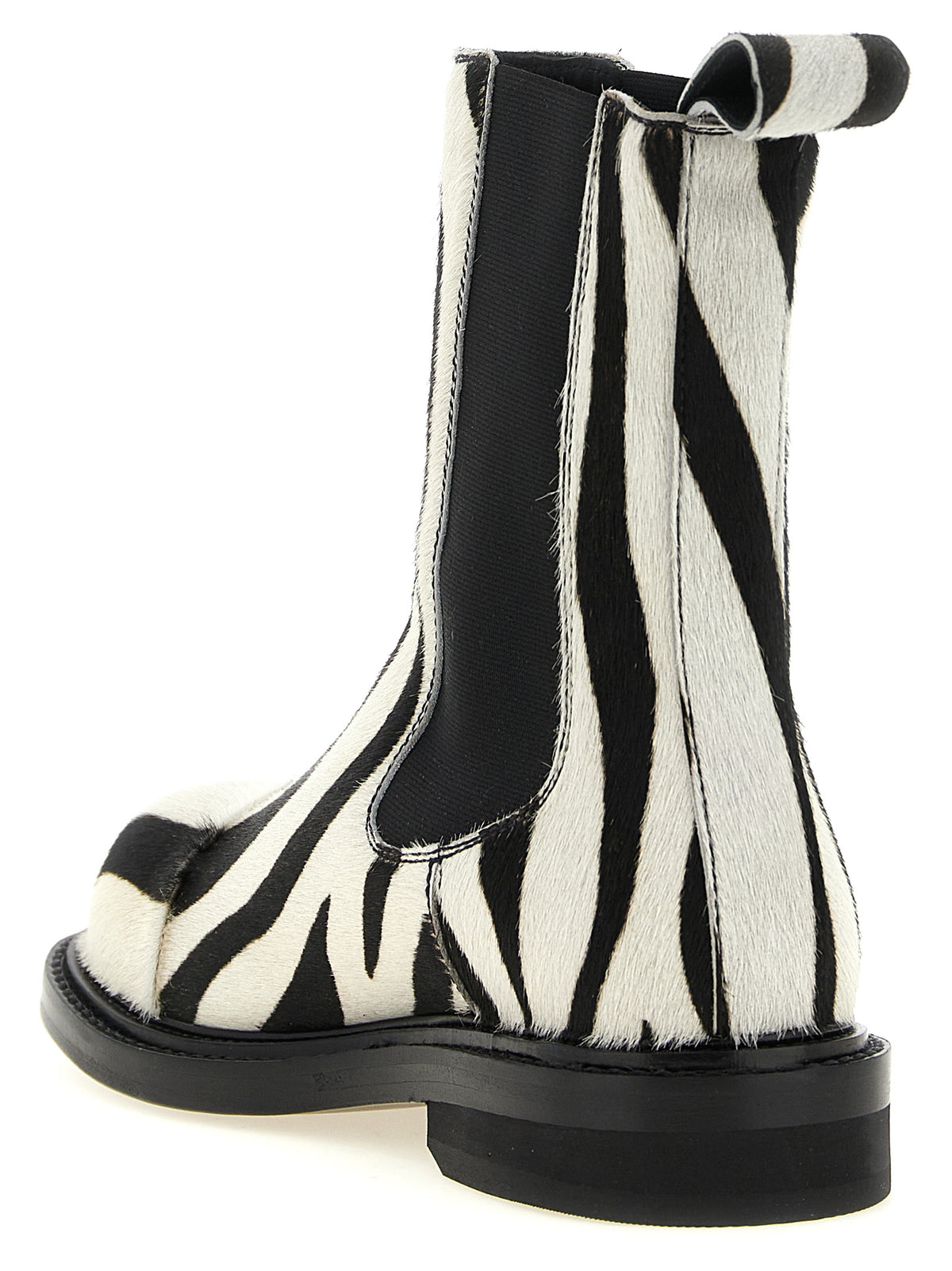 Moschino Bottines bicolores en cuir de veau