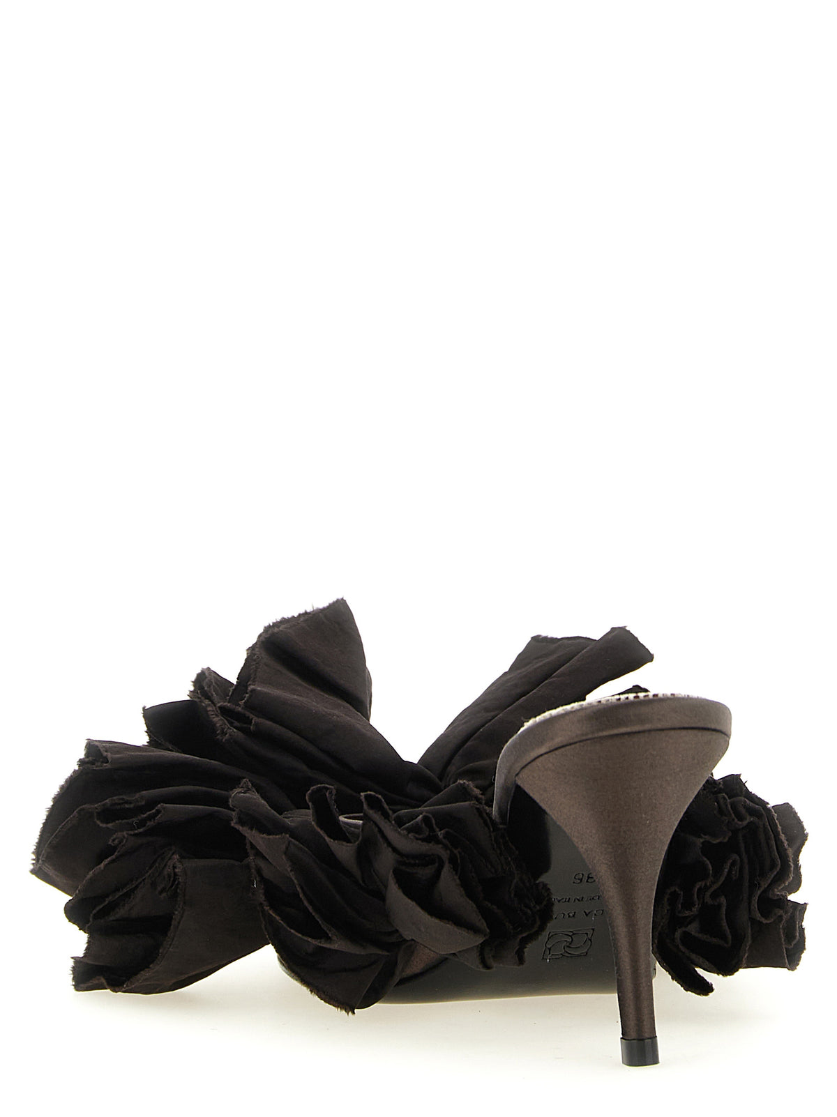 Sandales à talon aiguille Magda Butrym en viscose marron
