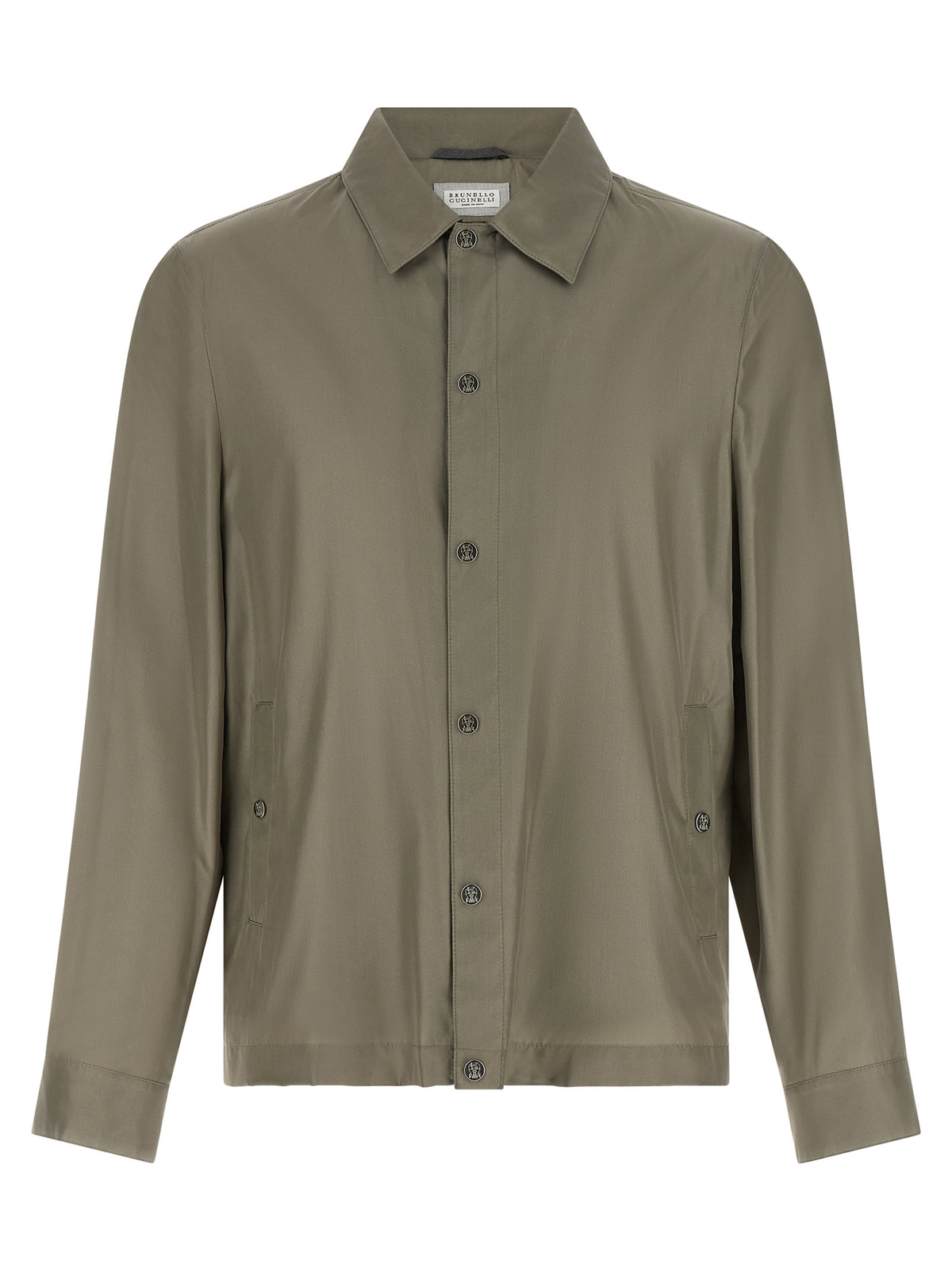 Brunello Cucinelli Veste longue bicolore en soie