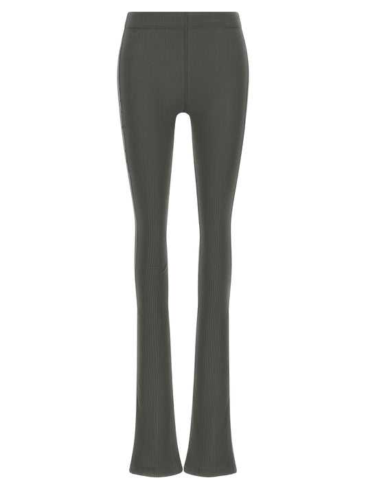 Pantalon évasé en coton gris Armarium