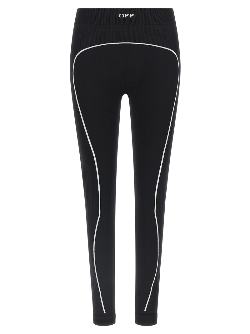 Off-White Black Polyamide Leggings