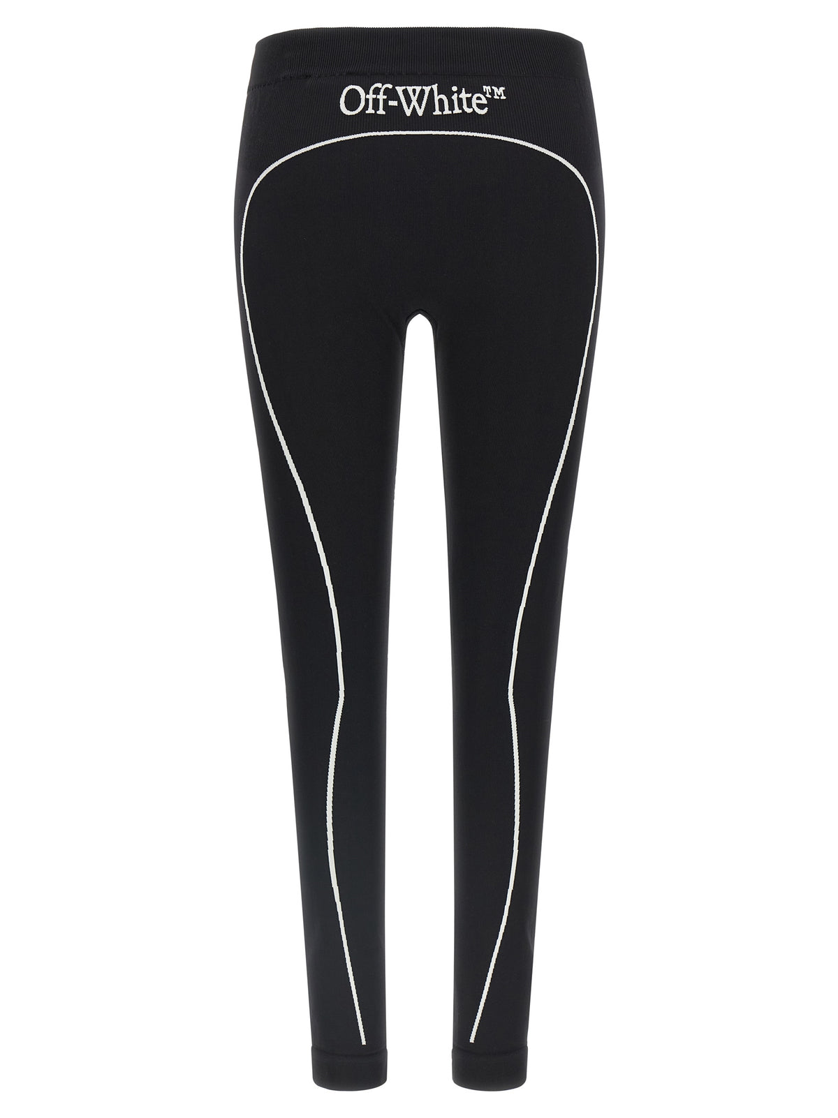 Legging Off-White noir en polyamide