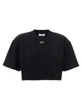 T-shirt Off-White en coton noir