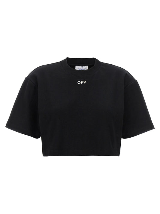 T-shirt Off-White en coton noir