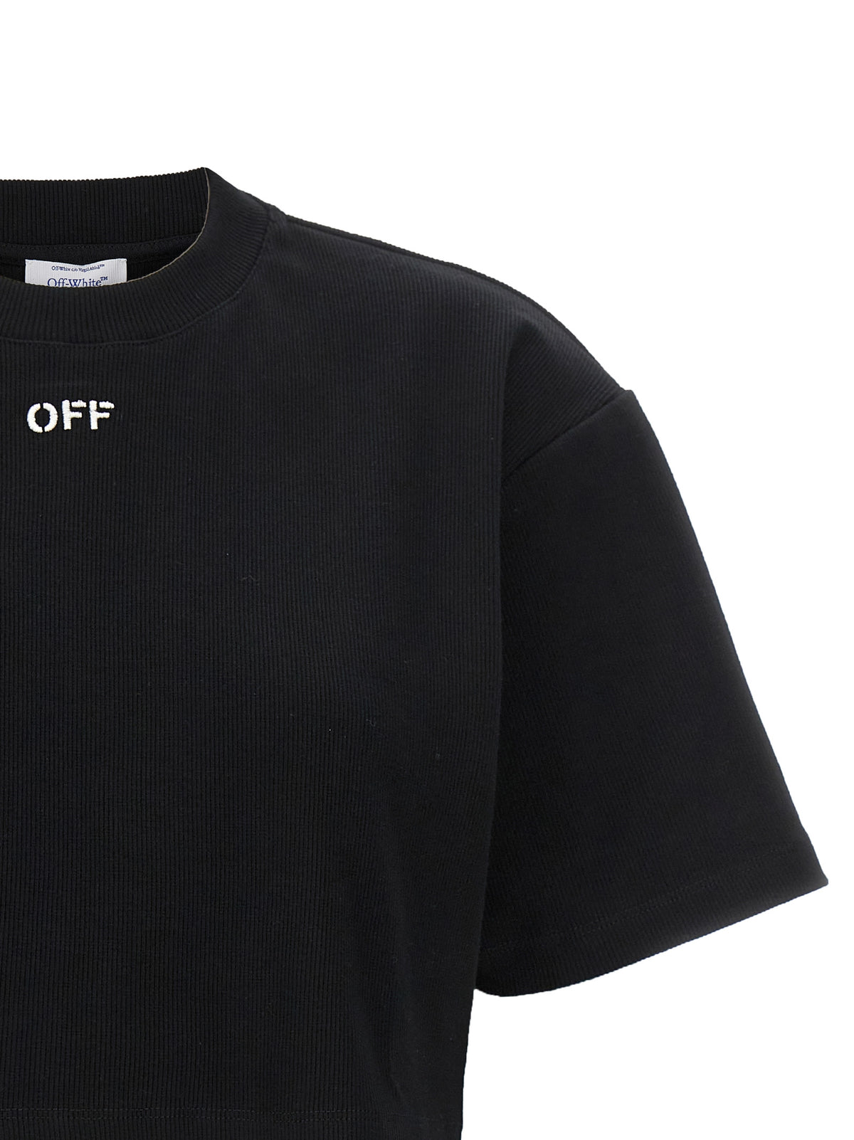 T-shirt Off-White en coton noir