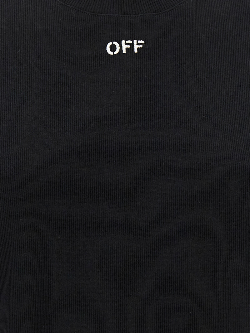 Off-White Black Cotton T-Shirt