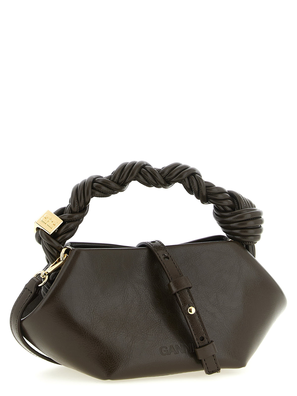 Sac à main Ganni en polyéthylène marron