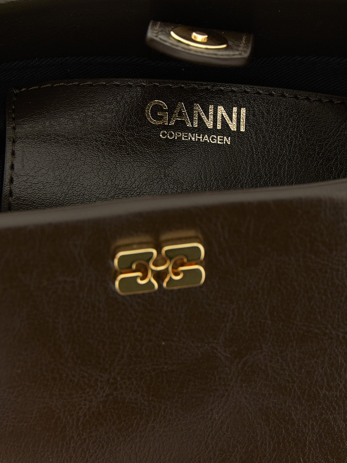 Sac à main Ganni en polyéthylène marron