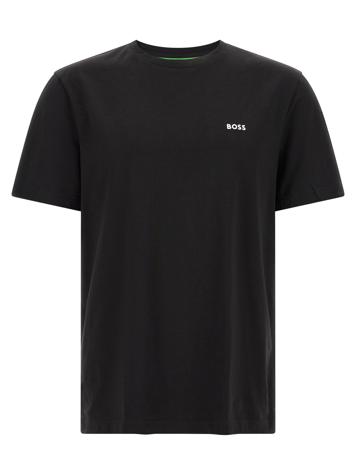 T-shirt en coton noir Hugo Boss