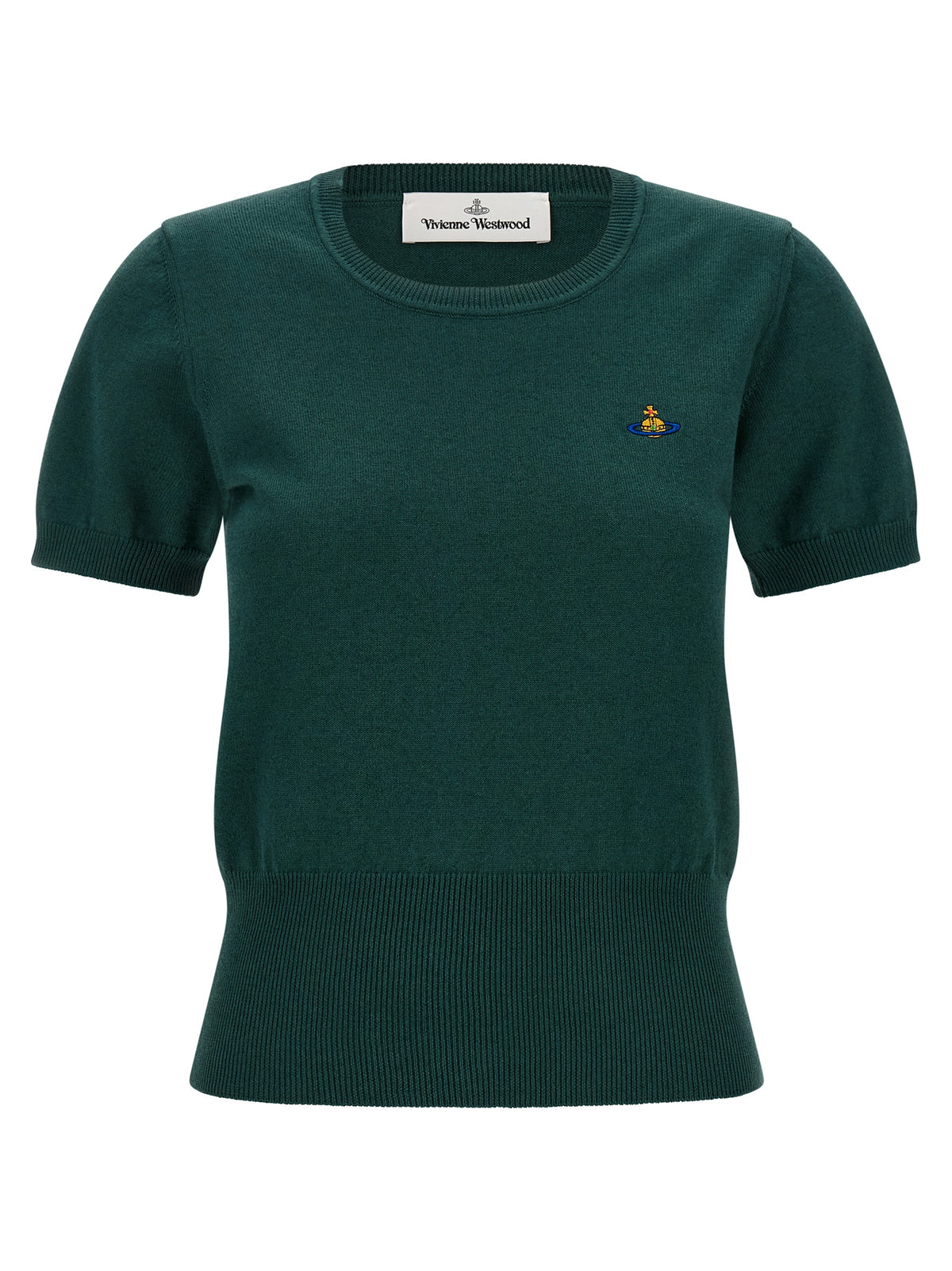 Chemise à manches courtes bicolore en coton Vivienne Westwood