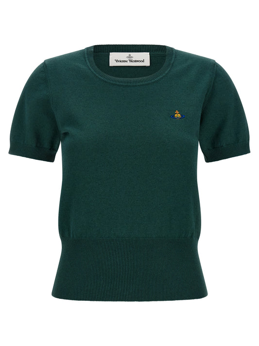 Chemise à manches courtes bicolore en coton Vivienne Westwood