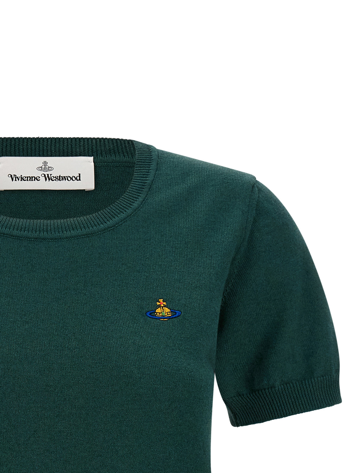 Chemise à manches courtes bicolore en coton Vivienne Westwood