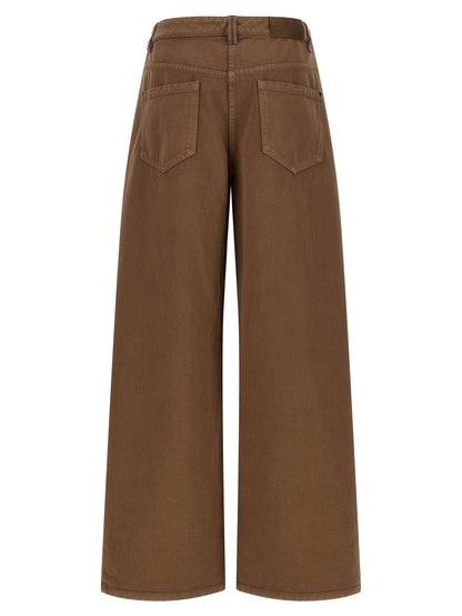 Brunello Cucinelli Brown Cotton Casual Pants