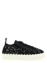 Chloé Black Polyamide Low Top Sneakers