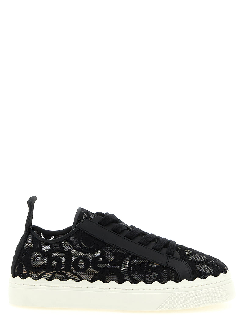 Baskets basses Chloé en polyamide noir