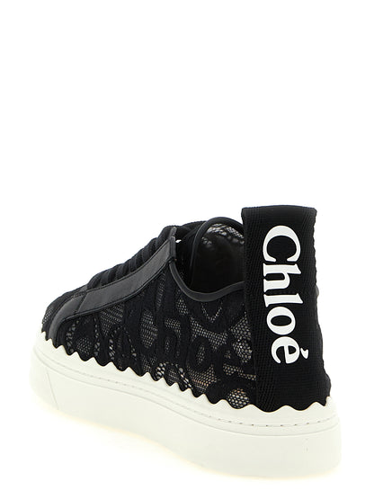 Chloé Black Polyamide Low Top Sneakers