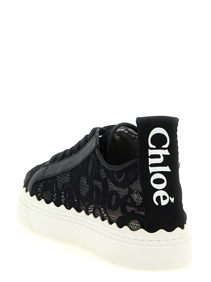 Baskets basses Chloé en polyamide noir