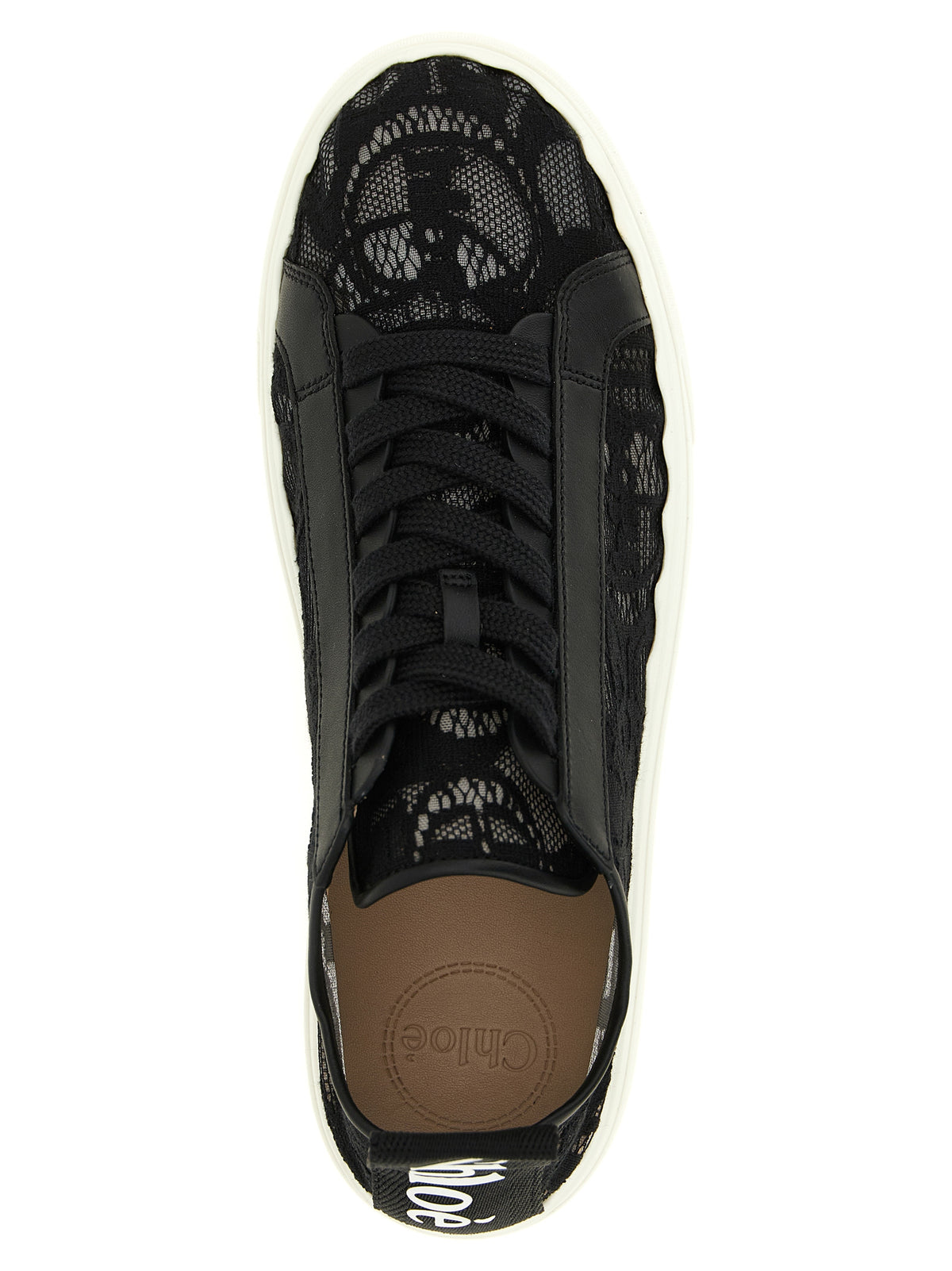 Chloé Black Polyamide Low Top Sneakers