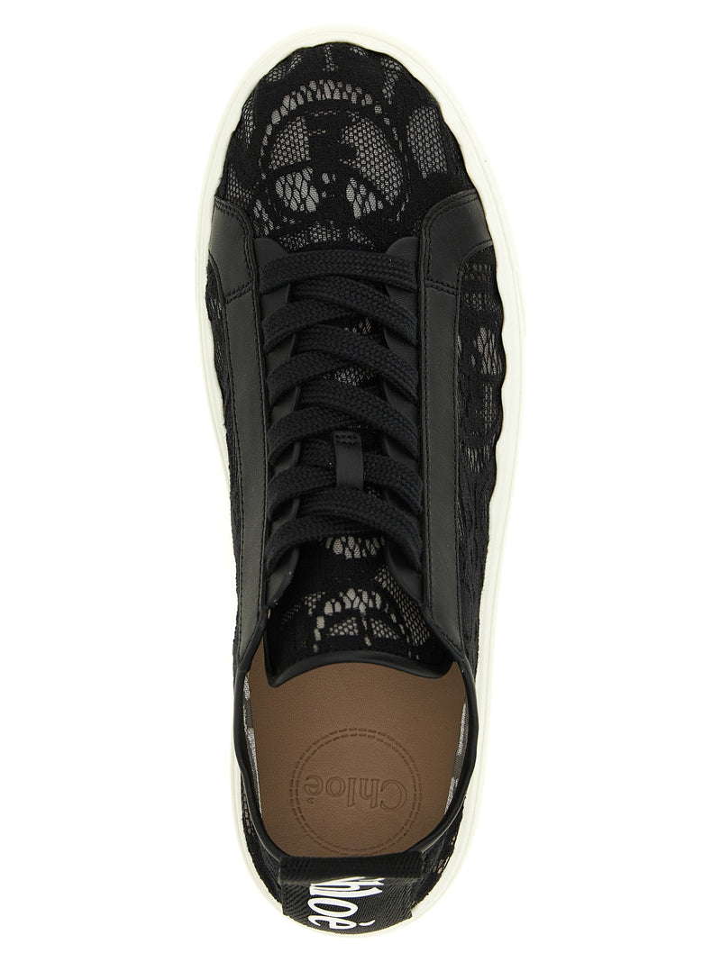 Baskets basses Chloé en polyamide noir