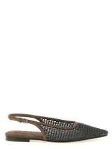 Ballerines Brunello Cucinelli en cuir de veau marron