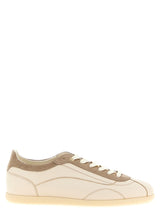 Baskets basses Brunello Cucinelli en cuir de veau beige
