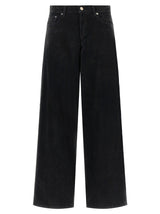 Haikure Black Cotton Flared Jeans