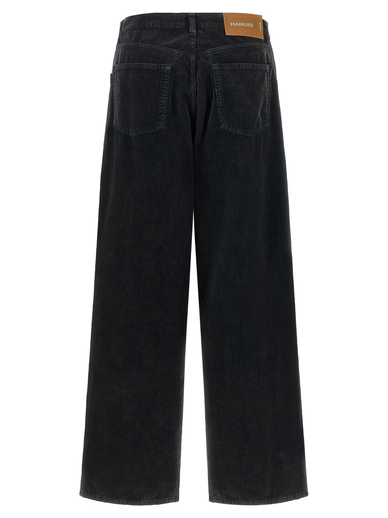 Haikure Black Cotton Flared Jeans