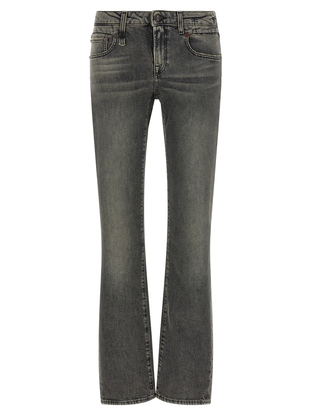 Jean bootcut R13 en coton noir