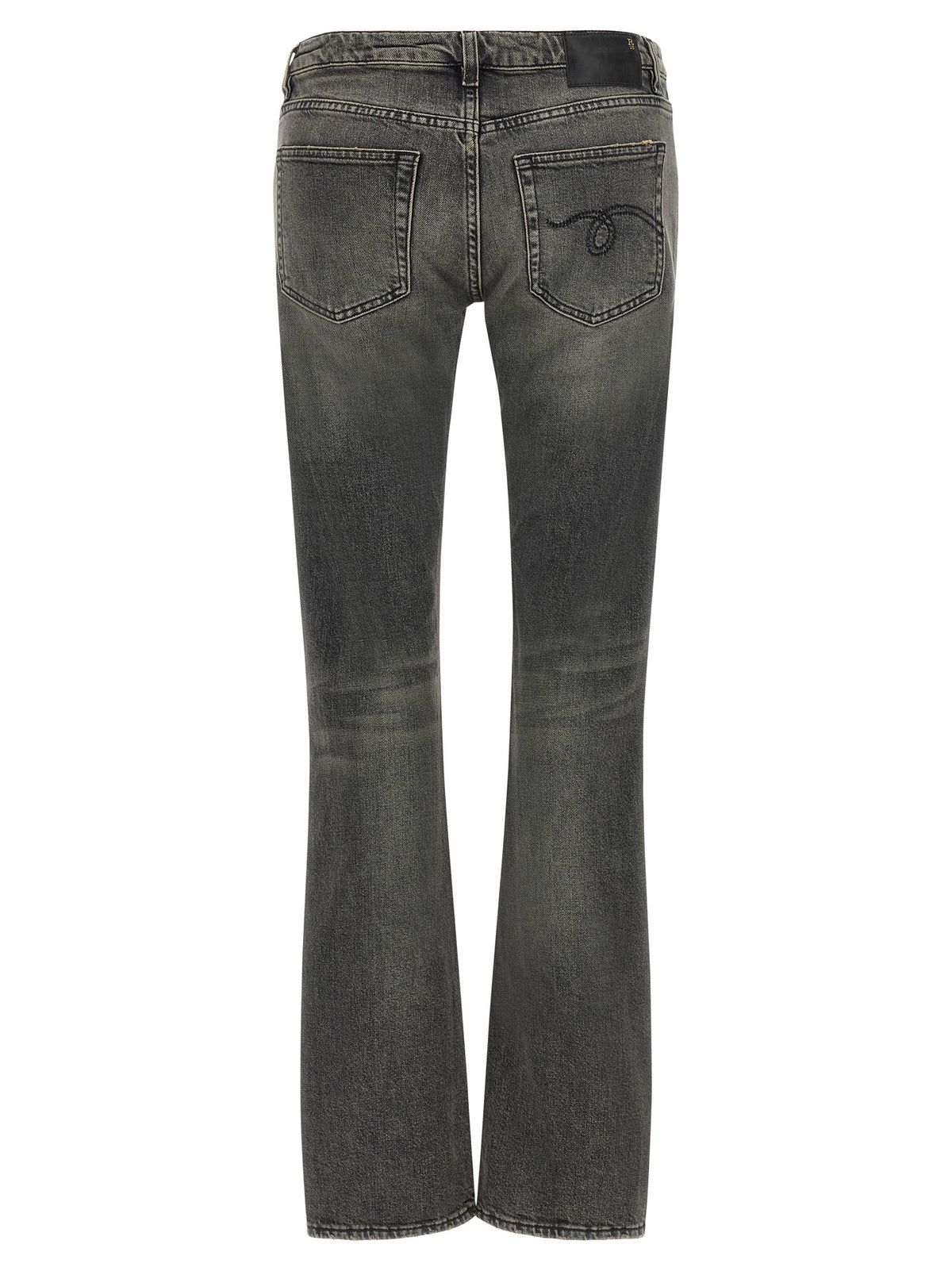 Jean bootcut R13 en coton noir