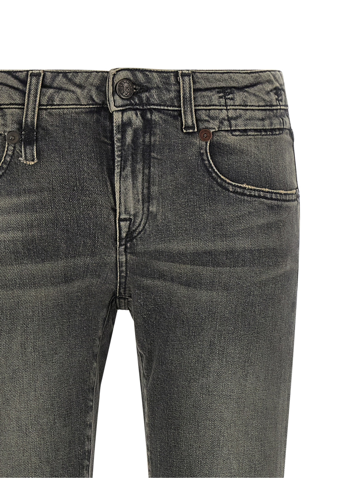 Jean bootcut R13 en coton noir