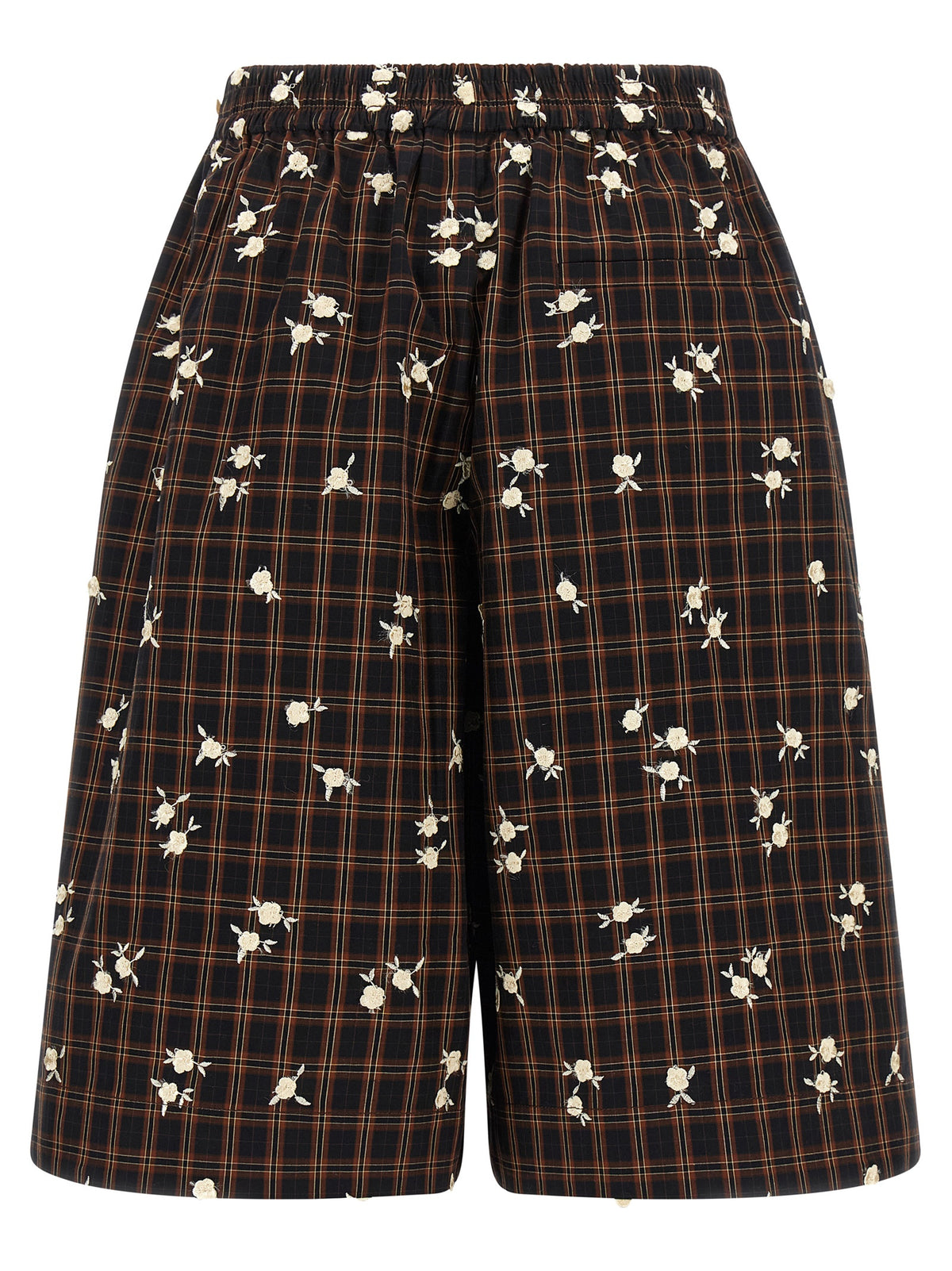 Short ample en coton biologique marron Ganni