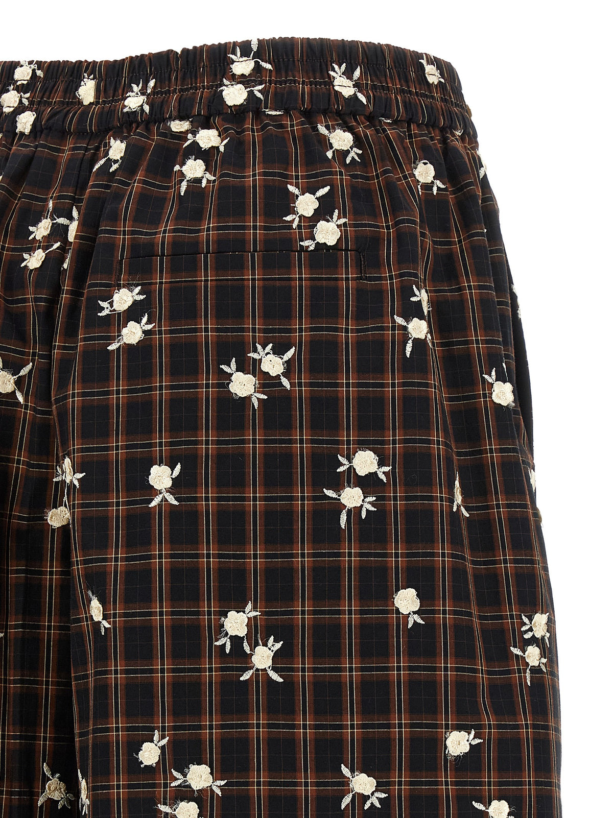 Short ample en coton biologique marron Ganni